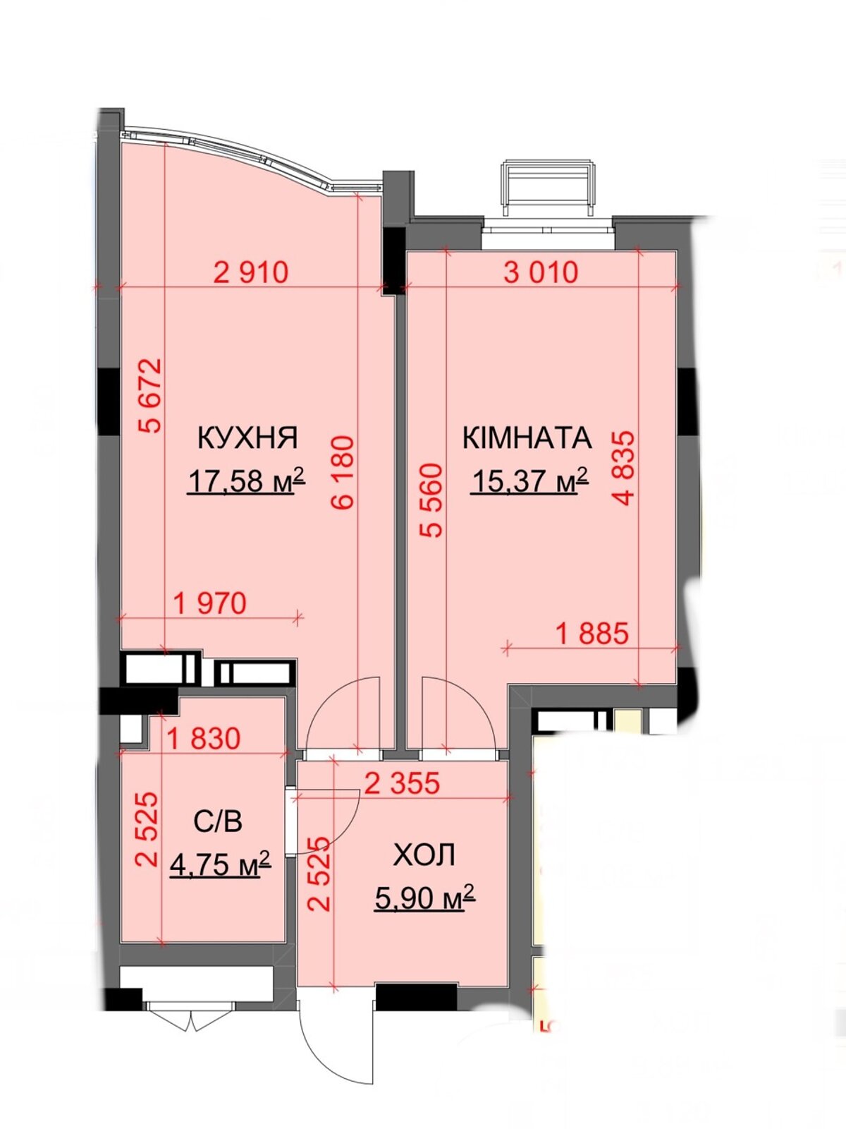 Продажа однокомнатной квартиры в Буче, на ул. Островского 34, район Буча фото 1