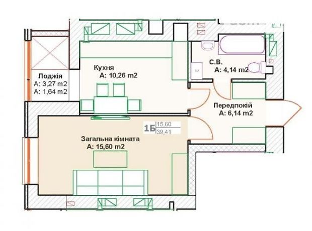 Продажа квартиры, 1 ком., Киевская, Буча, Вишневая улица, дом 1 Продажа квартиры, 1 ком., Киевская, Буча, Вишневая улица, дом 1