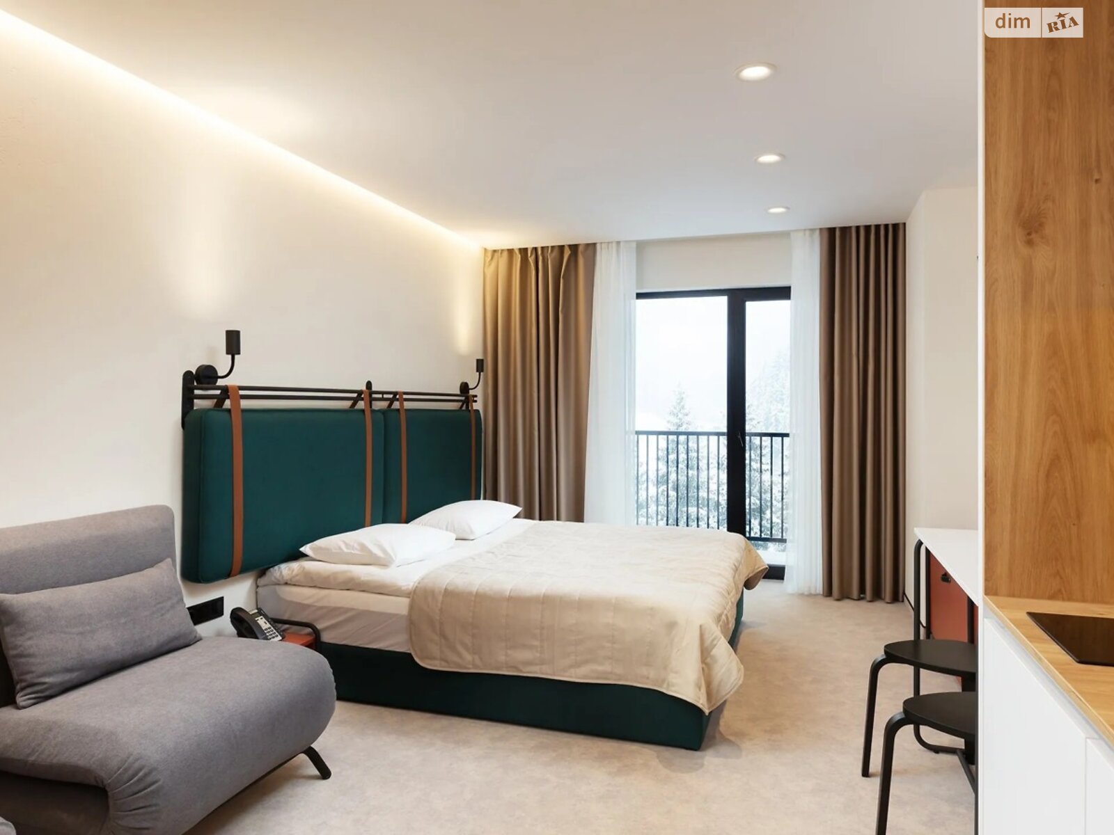 Продаж однокімнатної квартири в Буковелі, на Участок вишні, фото 1