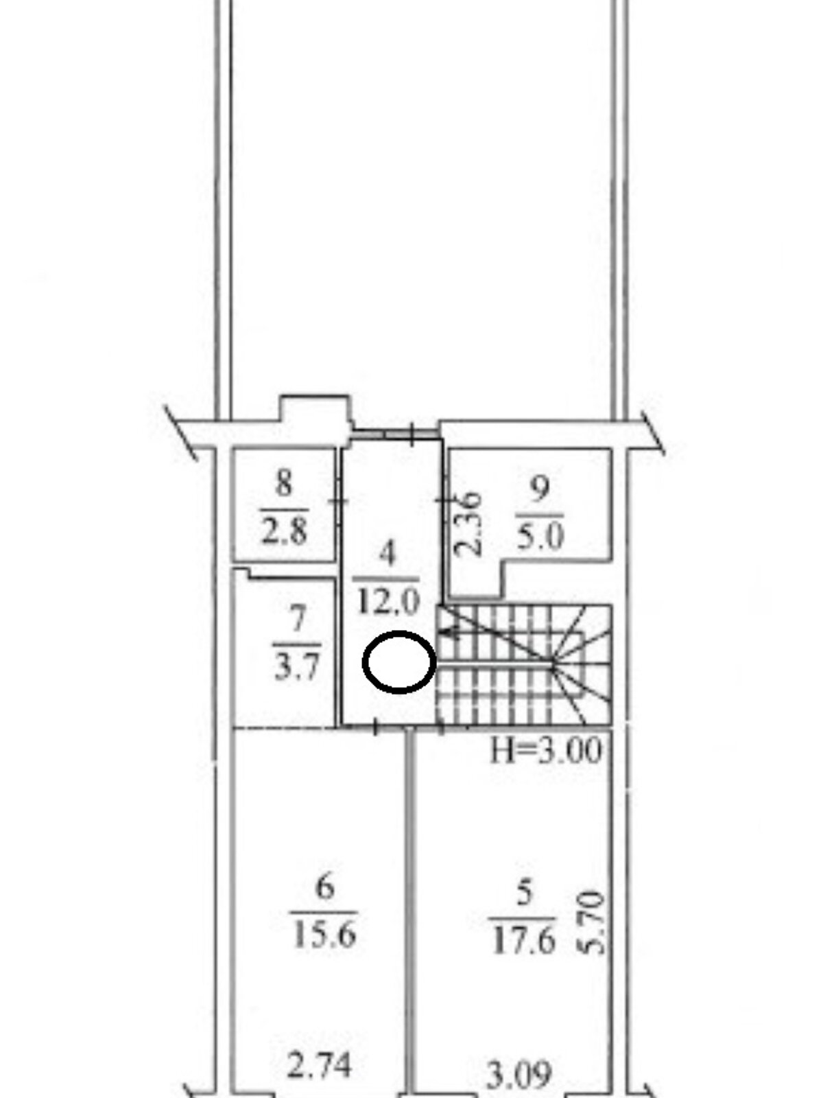 Продажа трехкомнатной квартиры в Чабанах, на ул. Юности 4, фото 1