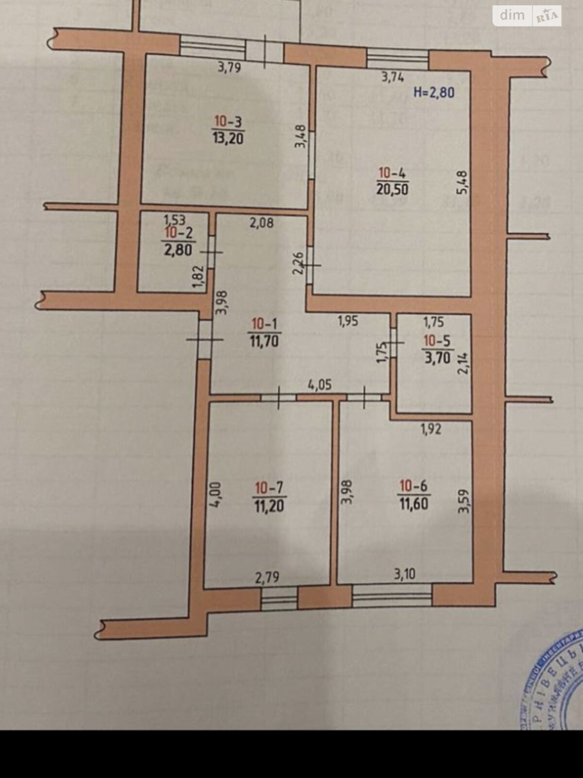 Продажа трехкомнатной квартиры в Чагоре, на Козацька 8, фото 1