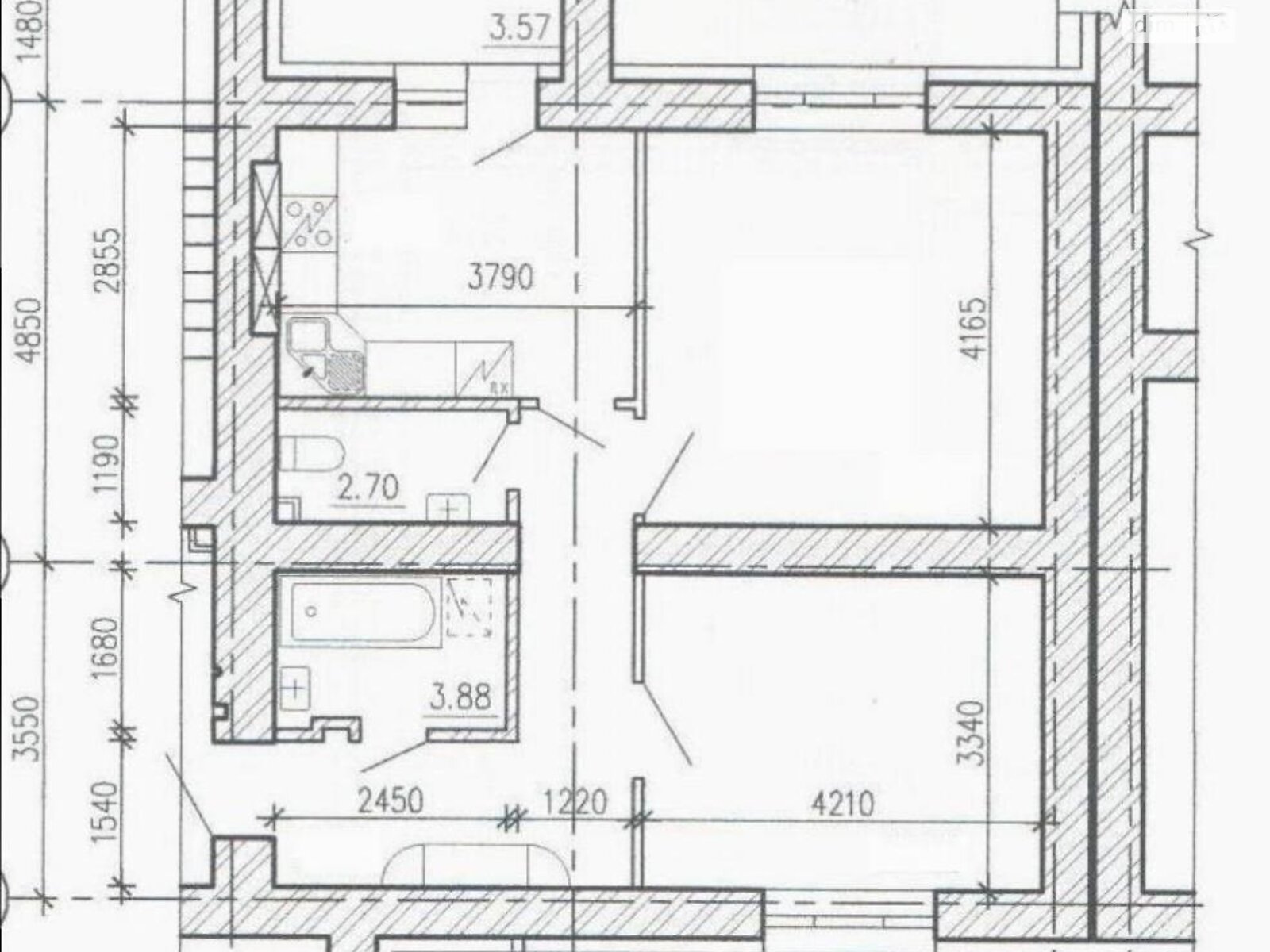 Продажа двухкомнатной квартиры в Чайках, на ул. Валерия Лобановского 30А, фото 1