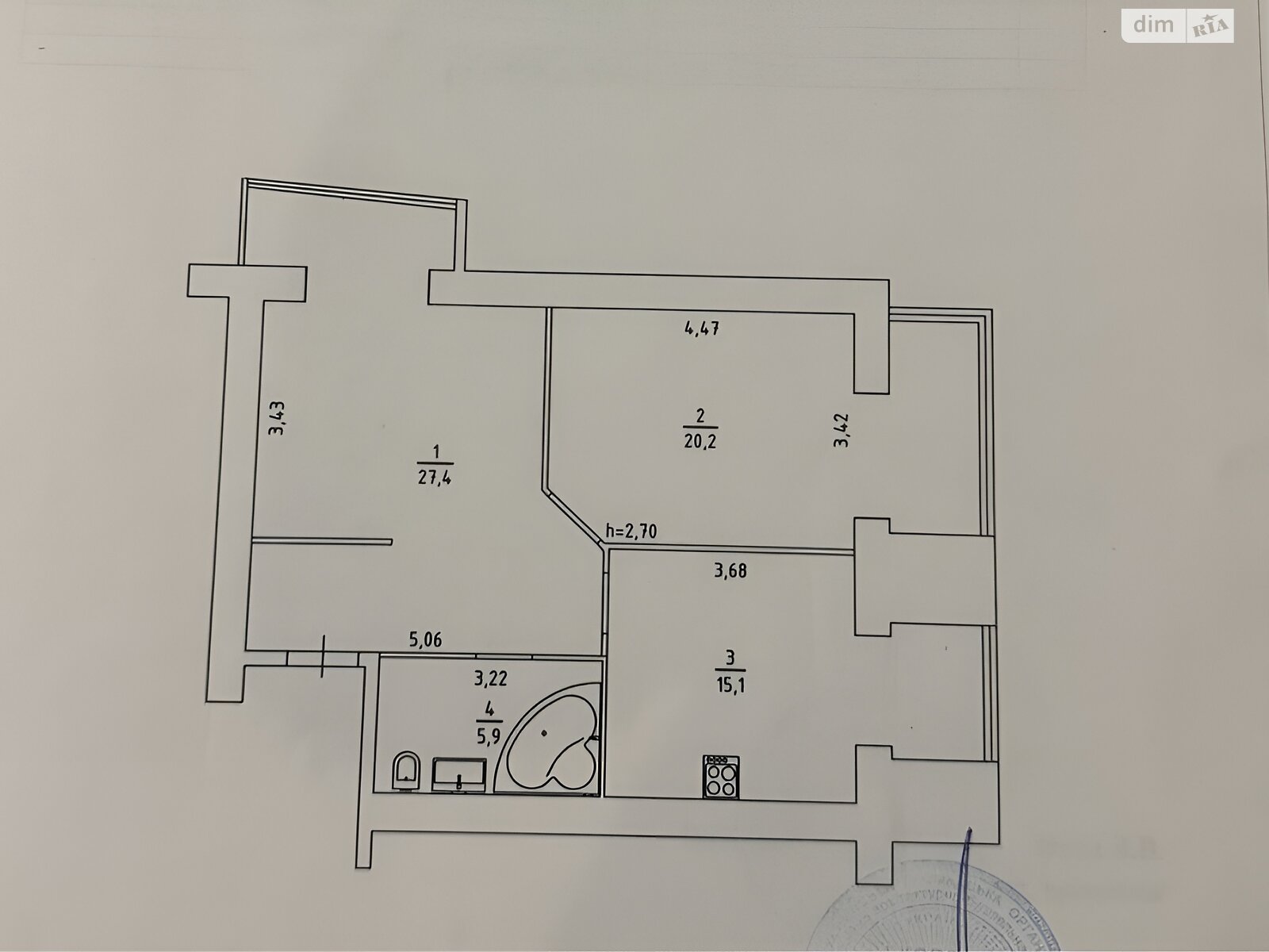 Продаж двокімнатної квартири в Черкасах, на вул. Гоголя 261/3, фото 1