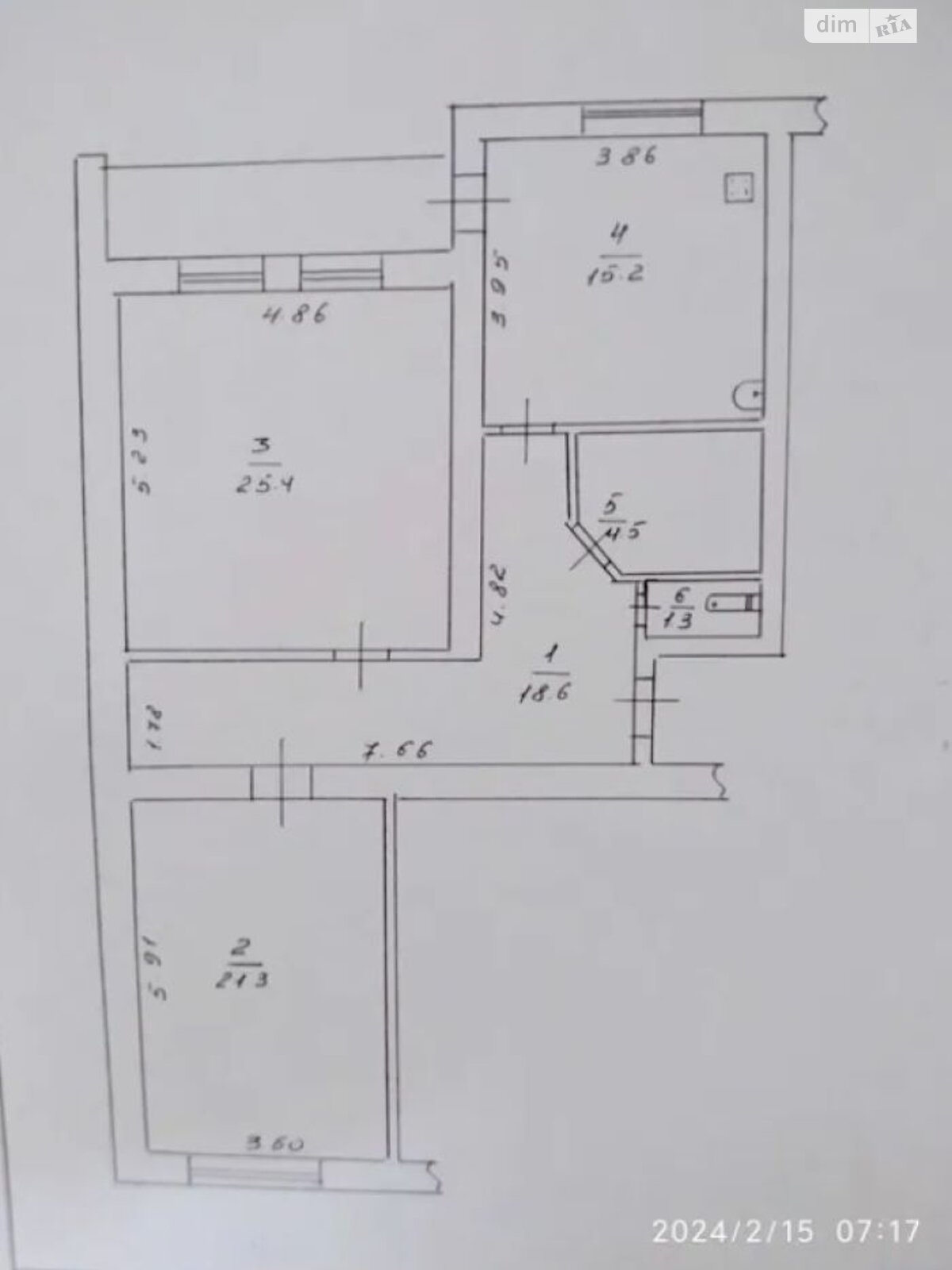 Продаж двокімнатної квартири в Черкасах, на вул. Хрещатик, район Казбет фото 1