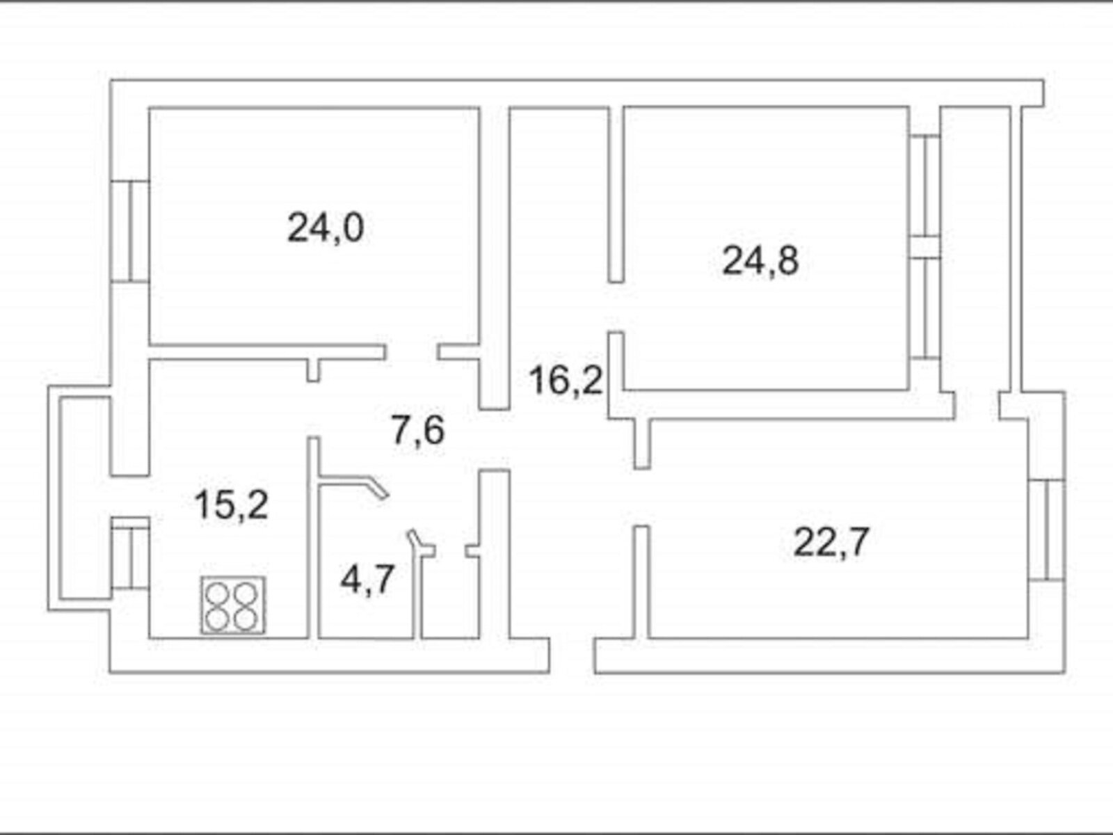 Продаж трикімнатної квартири в Черкасах, на бул. Шевченка 135, район Казбет фото 1