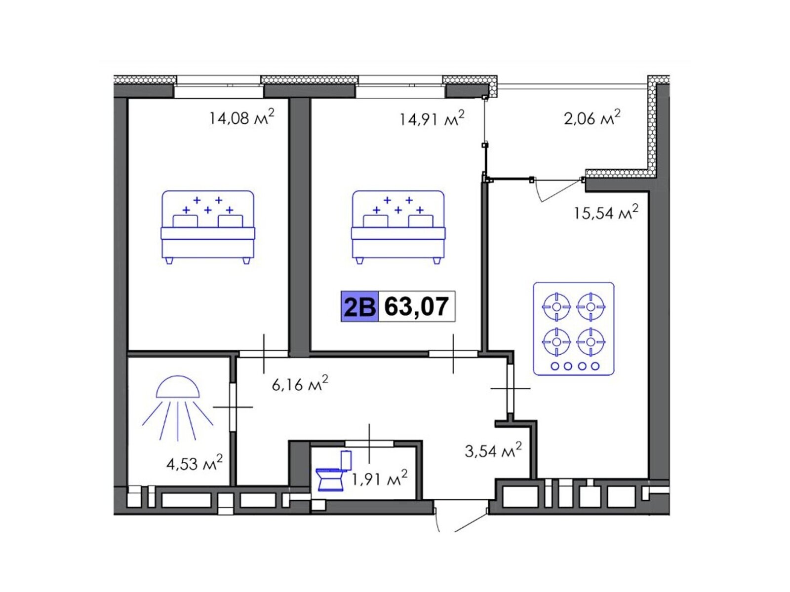 Продажа двухкомнатной квартиры в Черкассах, на ул. Героев Днепра, район Мытница фото 1 Продажа двухкомнатной квартиры в Черкассах, на ул. Героев Днепра, район Мытница фото 1