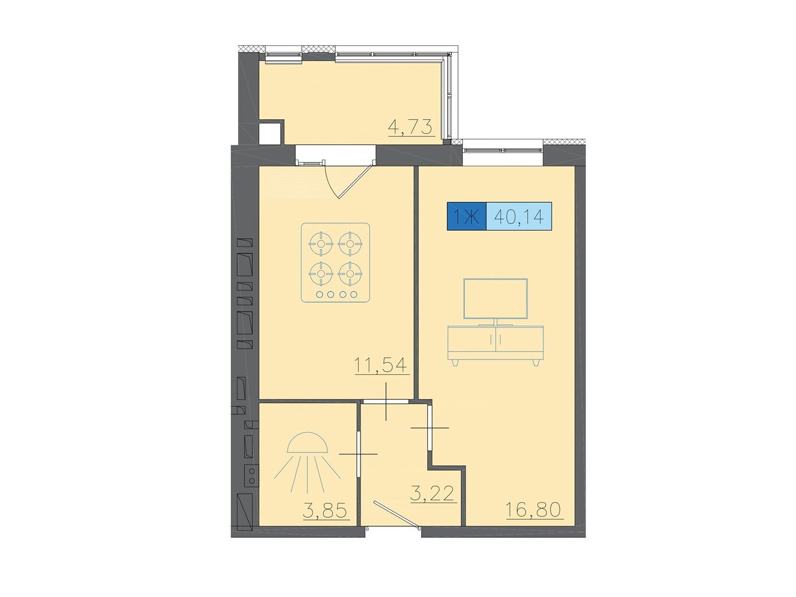 Продажа однокомнатной квартиры в Черкассах, на ул. Надпольная 222, район Приднепровский фото 1
