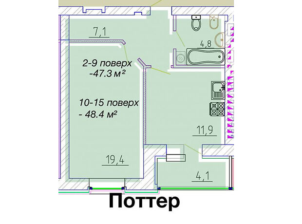 Продажа однокомнатной квартиры в Черкассах, на ул. Байды-Вишневецкого 68 район Сосновский фото 1 Продажа однокомнатной квартиры в Черкассах, на ул. Байды-Вишневецкого 68 район Сосновский фото 1
