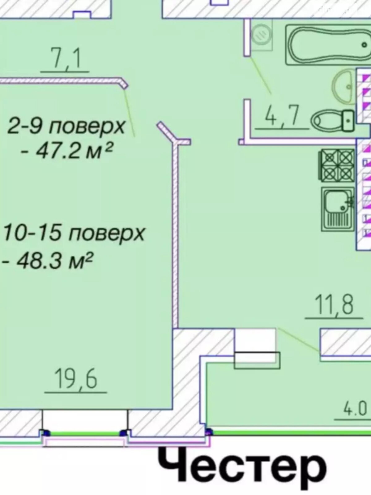 Продажа однокомнатной квартиры в Черкассах, на ул. Байды-Вишневецкого 68/2, район Сосновский фото 1