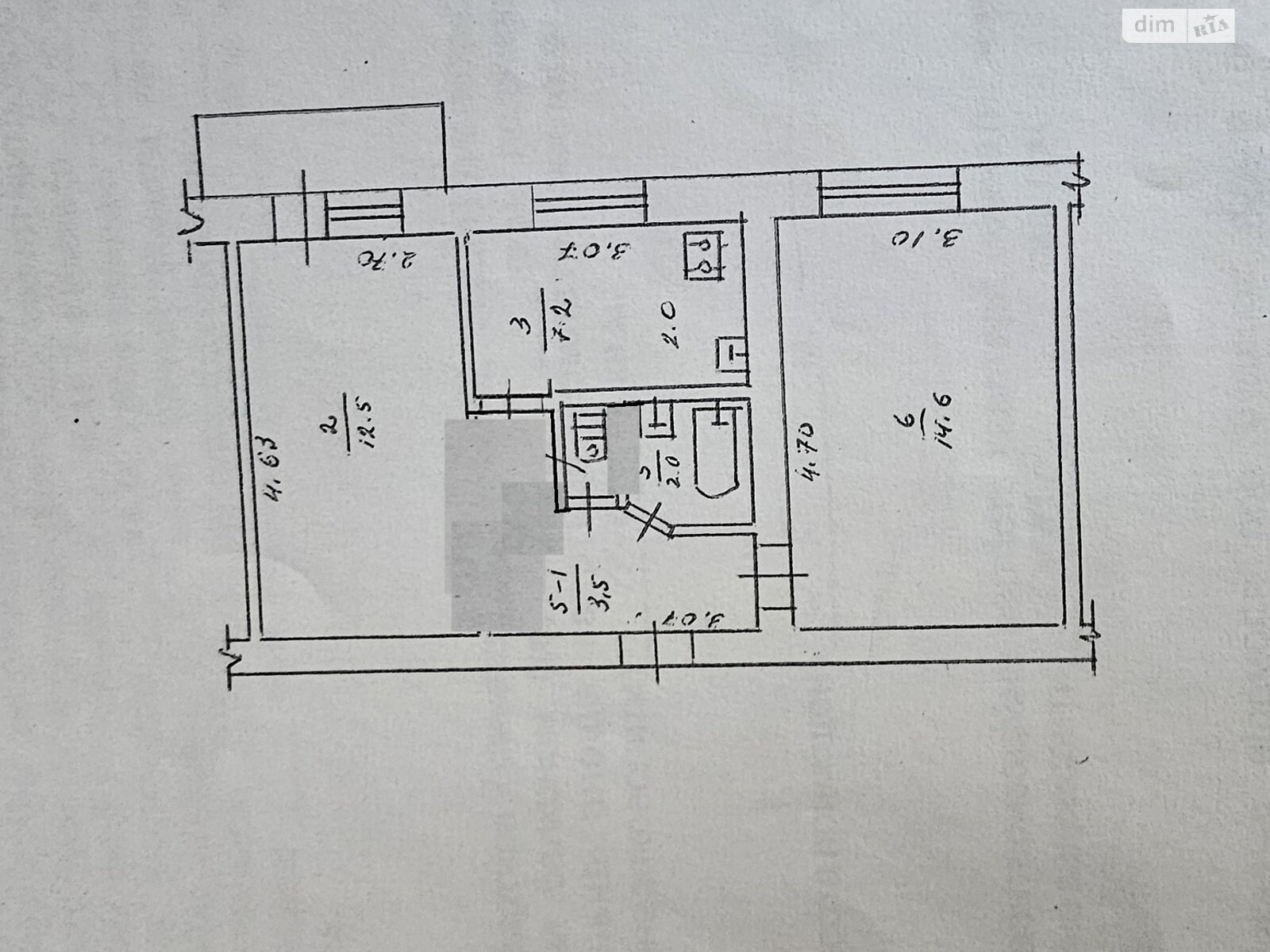 Продаж двокімнатної квартири в Черкасах, на вул. Дахнівська 42/1, район Соснівський фото 1