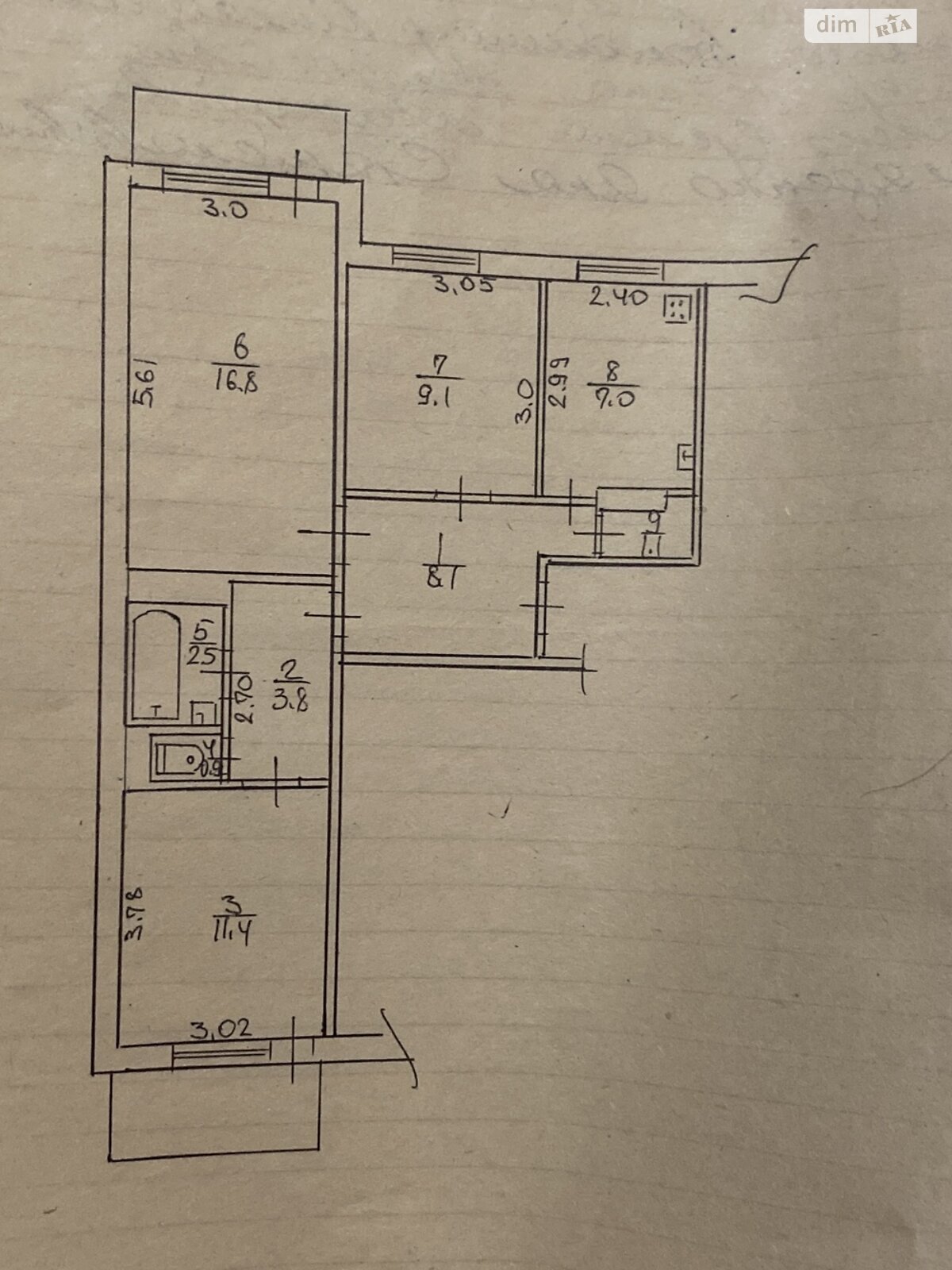 Продажа трехкомнатной квартиры в Черкассах, на ул. Новопречистенская 72, район Седова фото 1