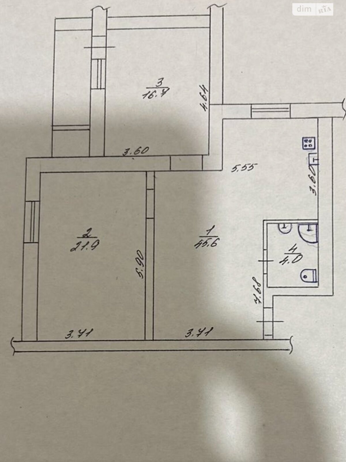 Продаж трикімнатної квартири в Черкасах, на бул. Шевченка 250, район Центр фото 1