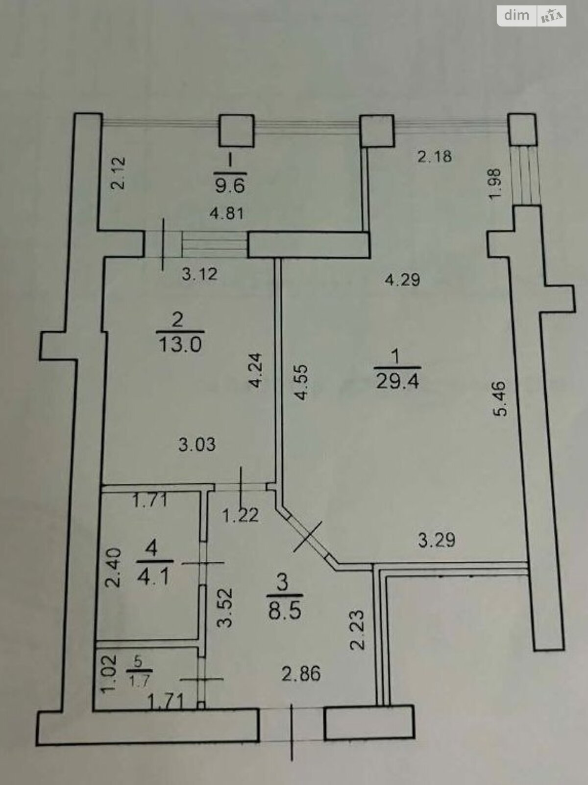 Продажа однокомнатной квартиры в Чернигове, на ул. 1-й танковой бригады 29А, кв. 3, район Деснянский фото 1
