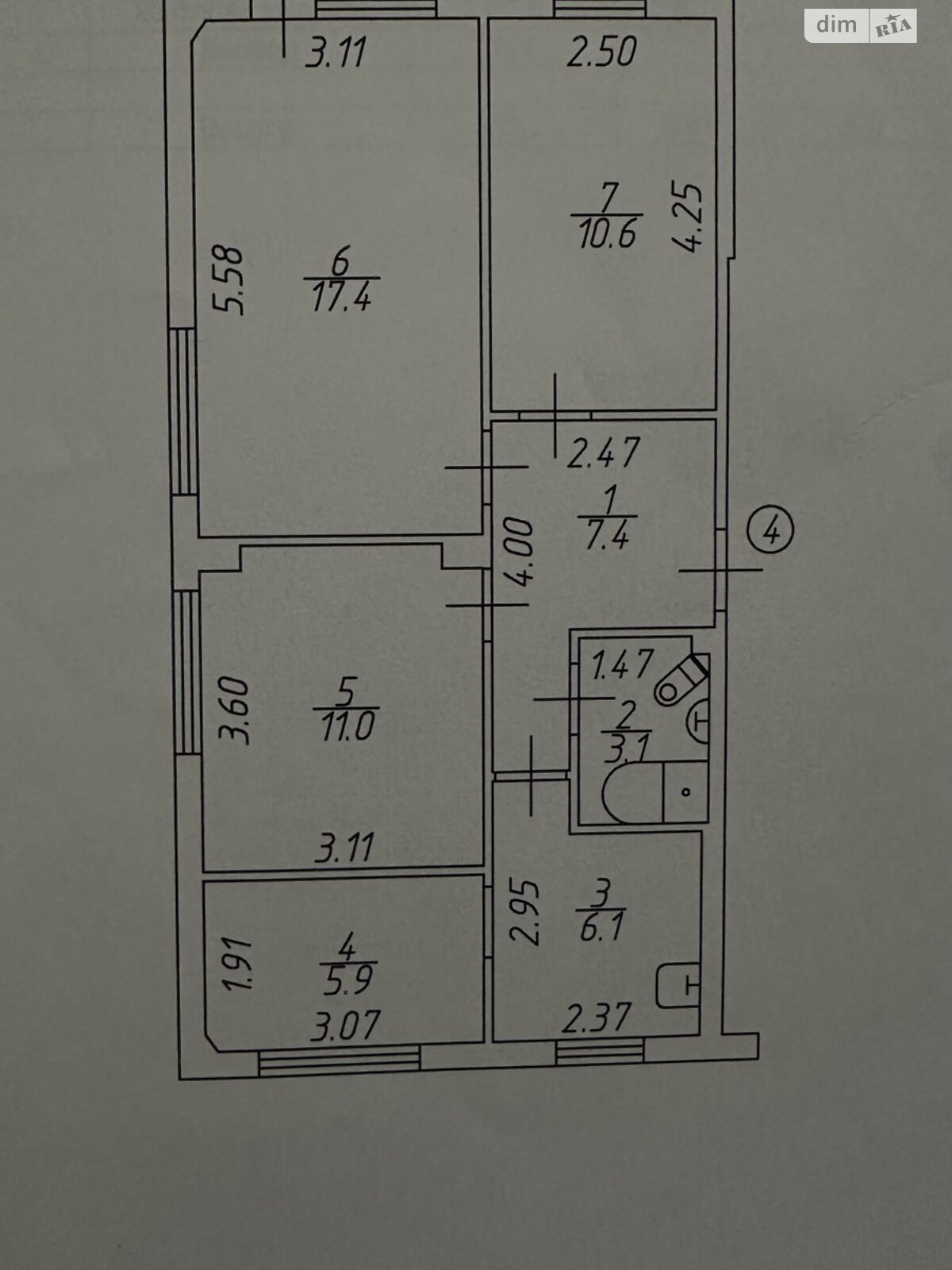 Продажа четырехкомнатной квартиры в Чернигове, на просп. Победы 176, кв. 4, район Деснянский фото 1