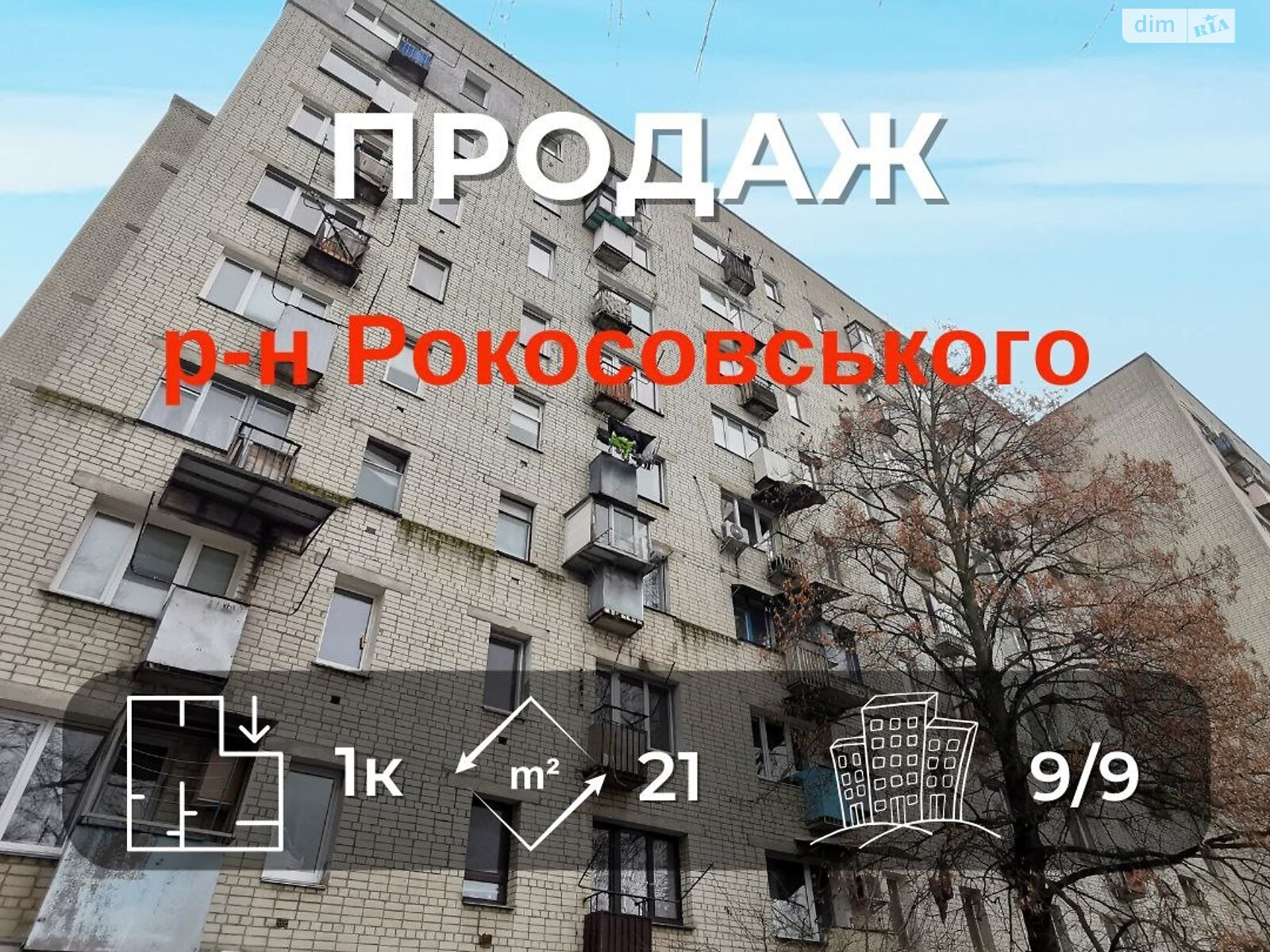 Продажа однокомнатной квартиры в Чернигове, на ул. Просвещения 86, кв. 166, район Деснянский фото 1