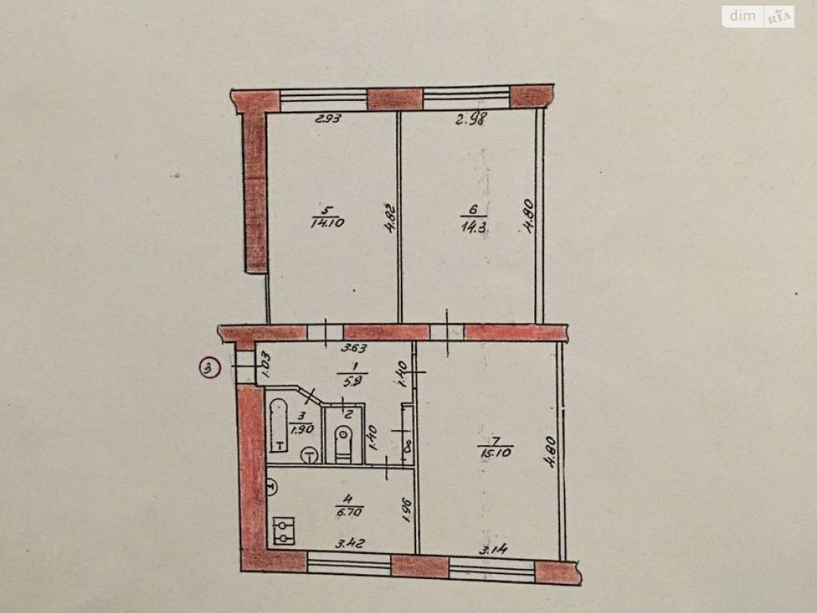 Продажа трехкомнатной квартиры в Чернигове, на ул. Воздвиженская 15, фото 1