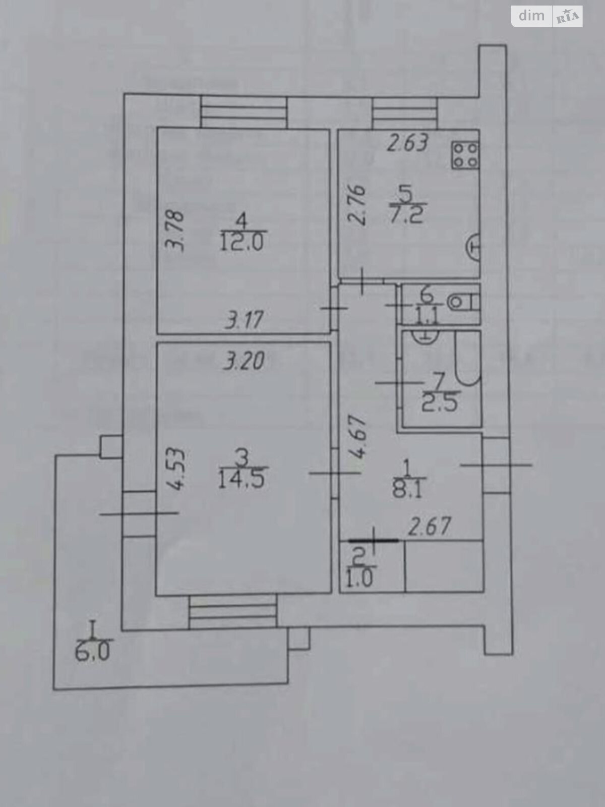 Продажа двухкомнатной квартиры в Чернигове, на просп. Мира 56, район Центр фото 1