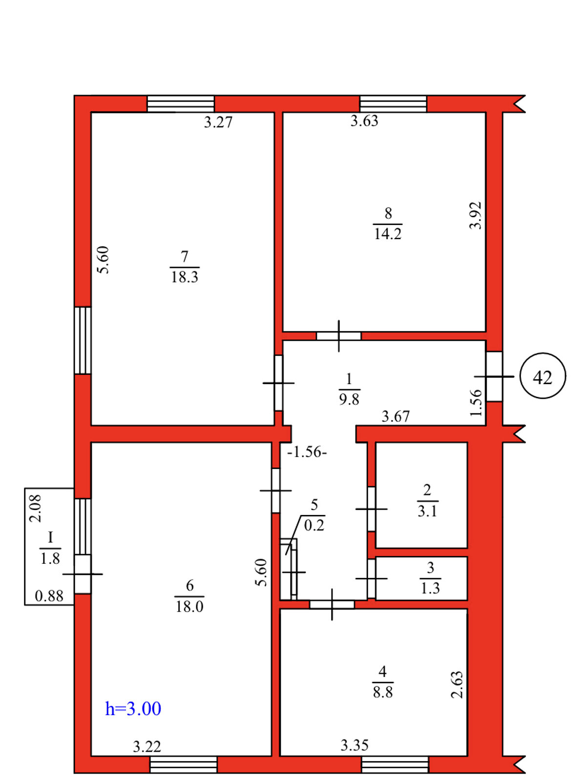 Продажа трехкомнатной квартиры в Чернигове, на ул. Ремесленная 53, район Центральный Рынок фото 1