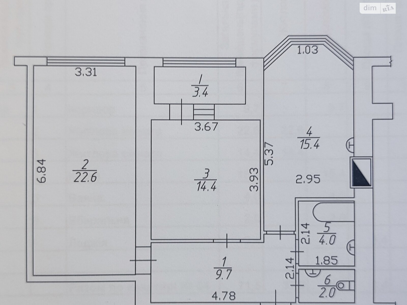 Продаж двокімнатної квартири в Чернігові, на вул. Лісова 42, кв. 54, район Яловщина фото 1