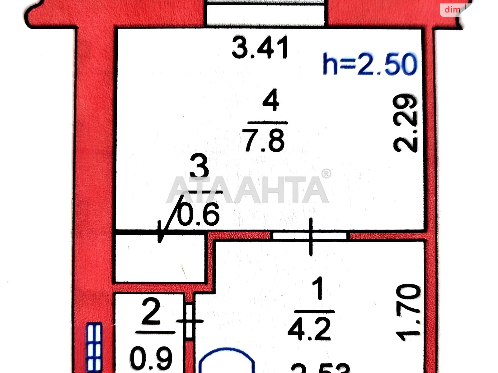 Продажа однокомнатной квартиры в Черноморске, на ул. 1 Мая, район Ильичевск фото 1