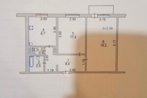 Продаж двокімнатної квартири в Чорноморську, на вул. Лазурна, район Іллічівськ фото 2