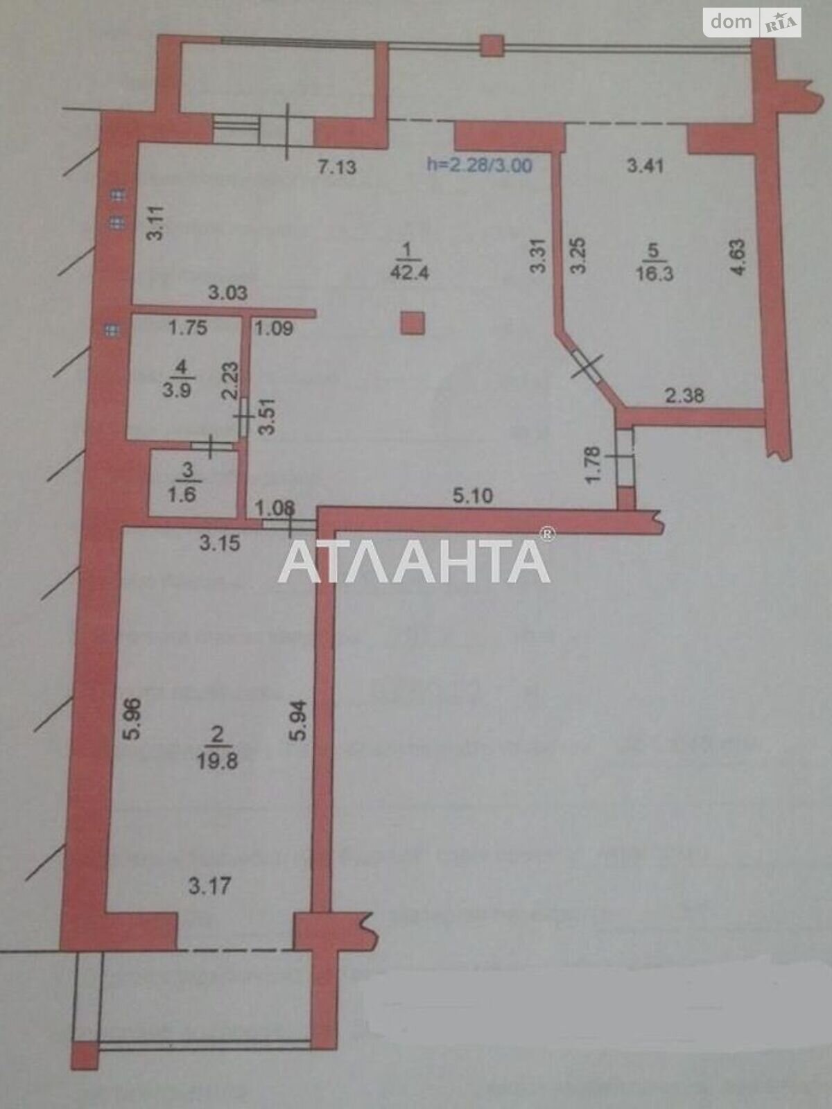 Продажа двухкомнатной квартиры в Черноморске, на просп. Мира, район Ильичевск фото 1