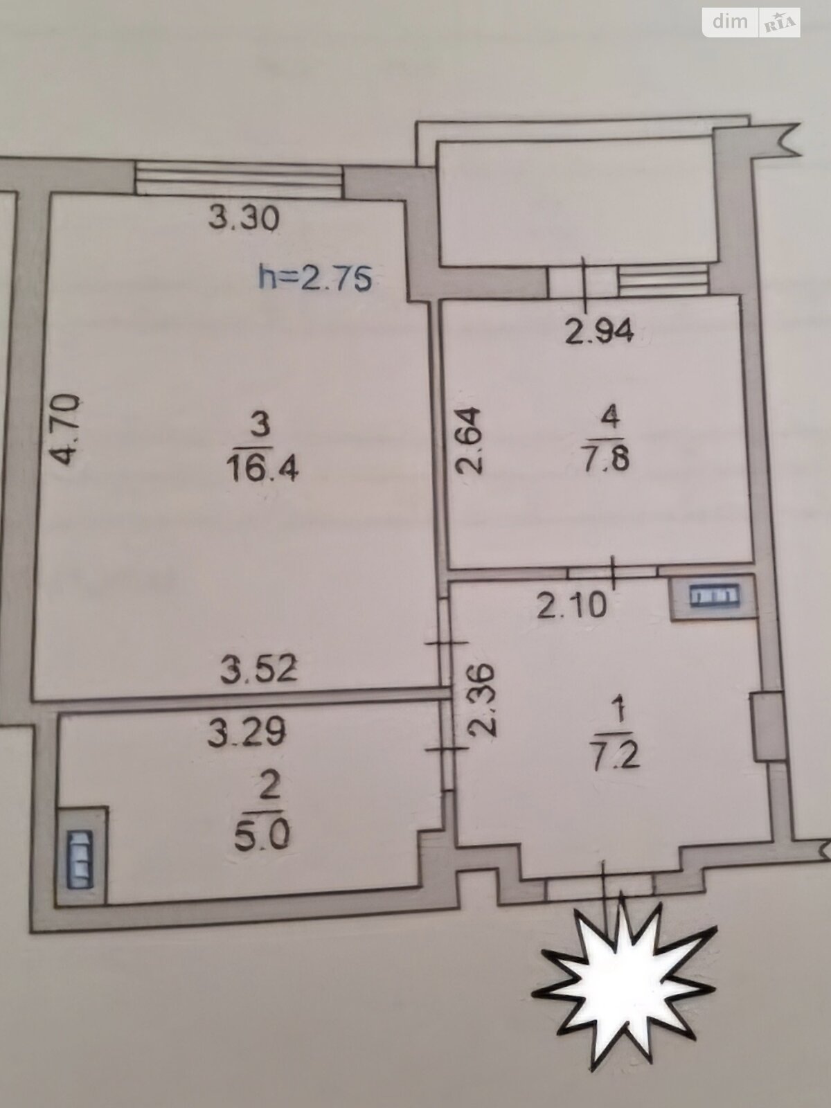 Продаж однокімнатної квартири в Чорноморську, на вул. Захисників України, фото 1