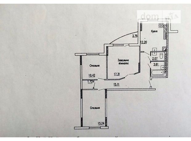 Продажа квартиры, 3 ком., Черновцы, Черноморская улица Продажа квартиры, 3 ком., Черновцы, Черноморская улица