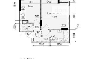 Продажа однокомнатной квартиры в Черновцах, на ул. Русская, район Фастовская фото 1