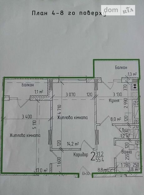 Продажа двухкомнатной квартиры в Черновцах, на б 213 Руська вулиця район Фастовская фото 1 Продажа двухкомнатной квартиры в Черновцах, на б 213 Руська вулиця район Фастовская фото 1
