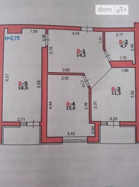 Продажа двухкомнатной квартиры в Черновцах, на ул. Русская 236, район Первомайский фото 1 Продажа двухкомнатной квартиры в Черновцах, на ул. Русская 236, район Первомайский фото 1