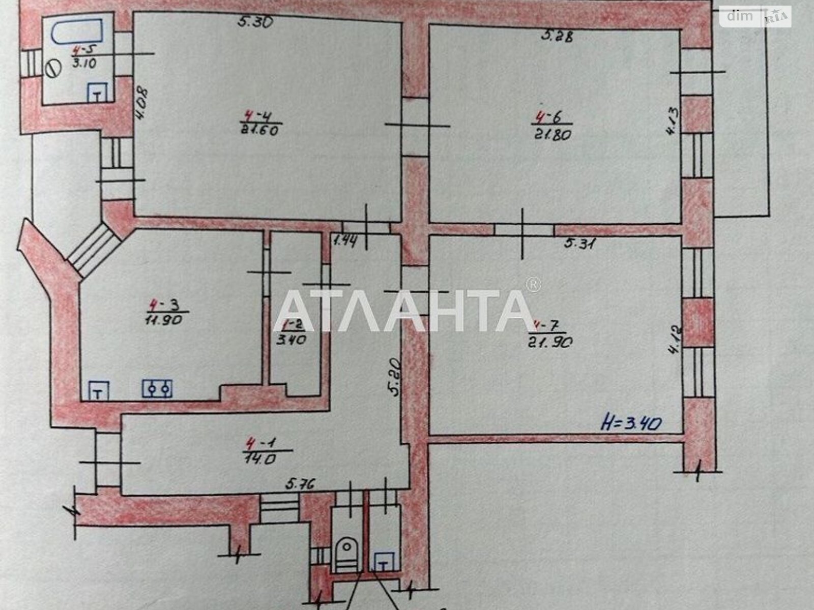 Продажа трехкомнатной квартиры в Черновцах, на ул. Гоголя Николая, район Шевченковский фото 1