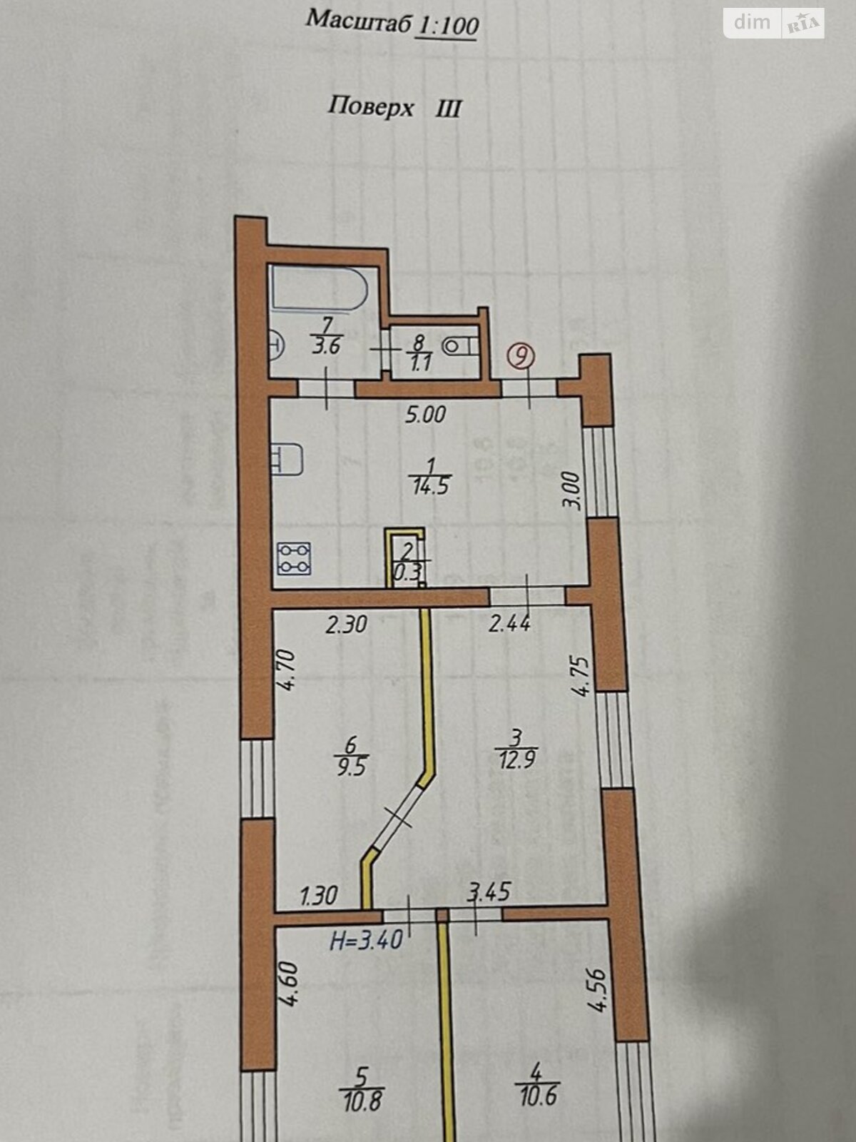 Продажа трехкомнатной квартиры в Черновцах, на ул. Главная 50, район Чагор Глыбоцкий фото 1