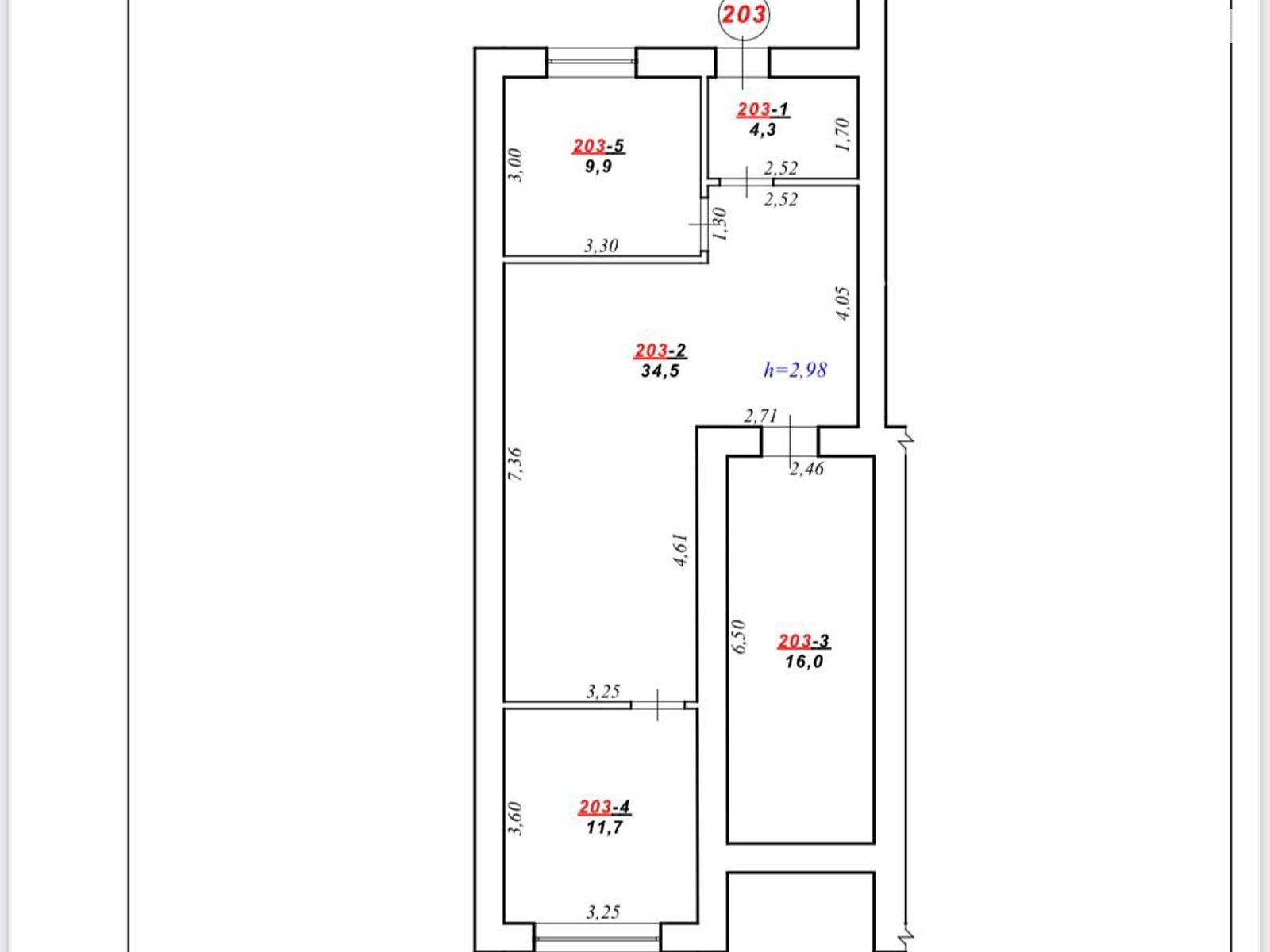 Продажа трехкомнатной квартиры в Давыдове, на ул. Галицкая 5Б, фото 1