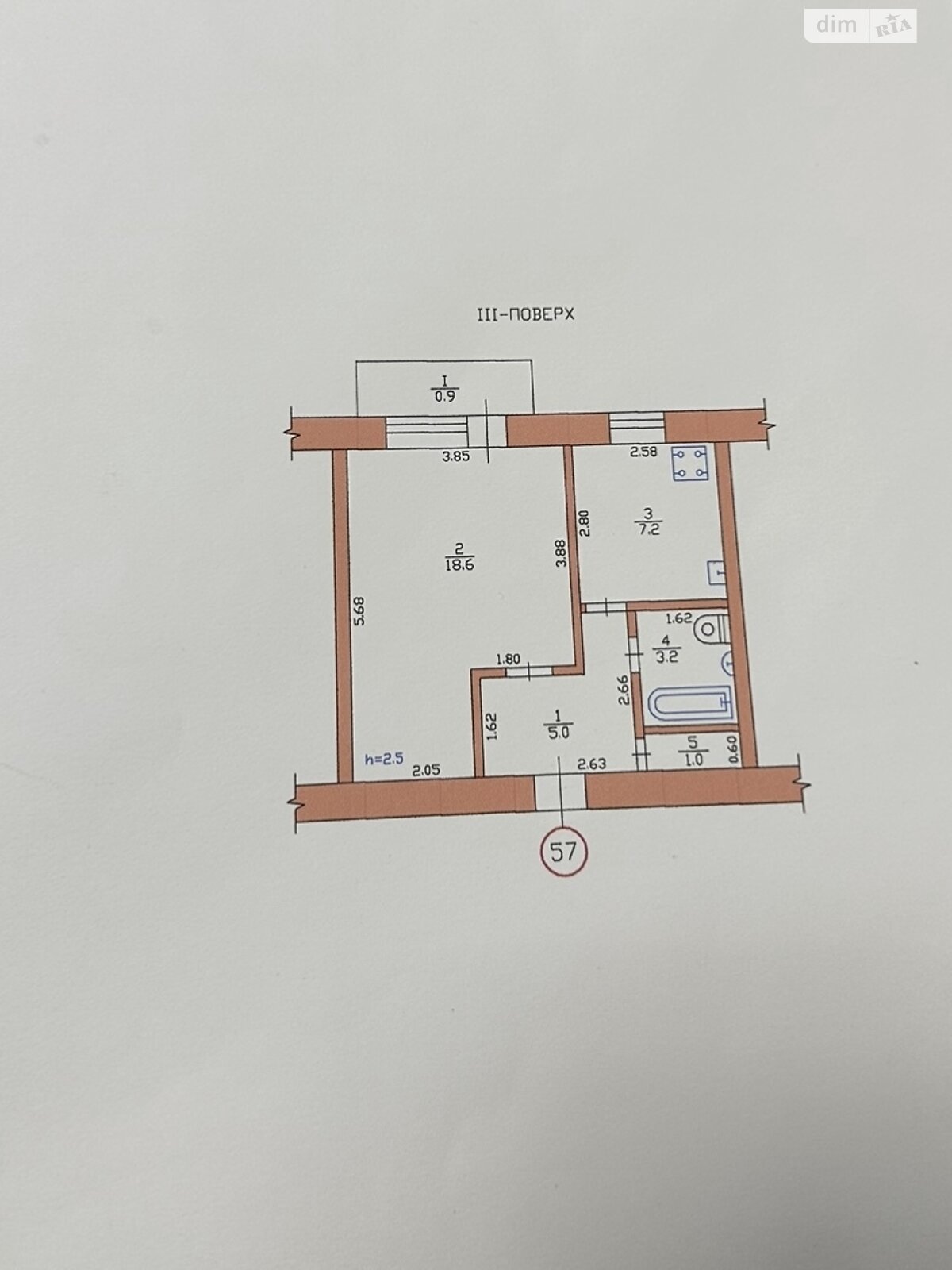 Продаж однокімнатної квартири в Дніпрі, на вул. Чапленка Василя 18, фото 1