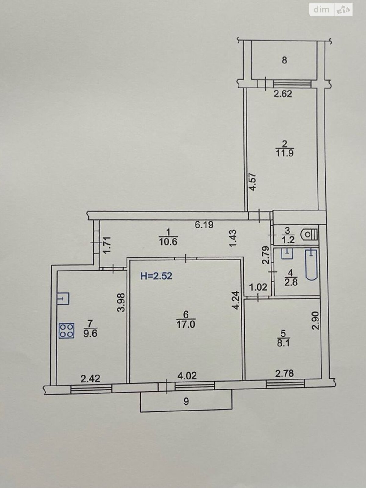 Продаж трикімнатної квартири в Дніпрі, на пров. Фестивальний, район Індустріальний фото 1