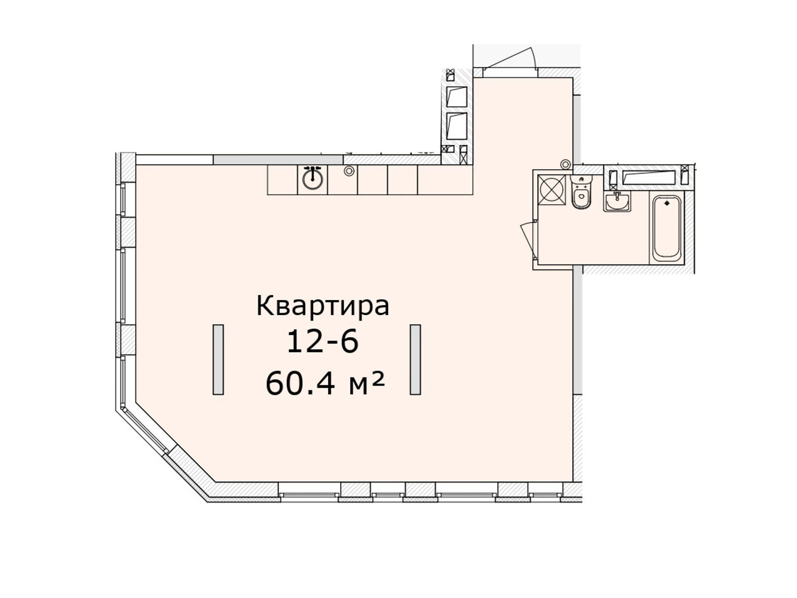 Продажа двухкомнатной квартиры в Днепре, на просп. Слобожанский 29А, фото 1