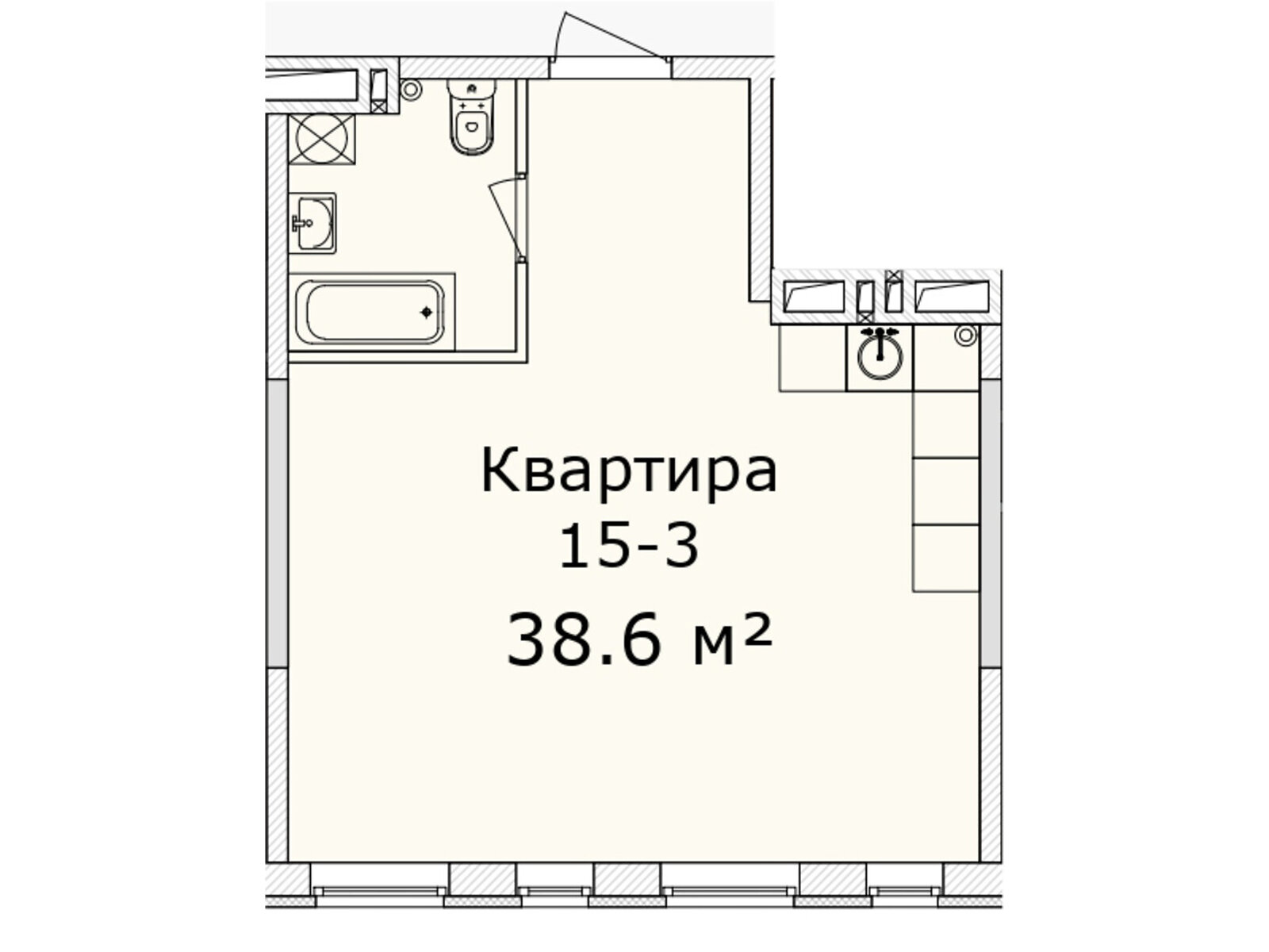 Продаж однокімнатної квартири в Дніпрі, на просп. Слобожанський 29А, фото 1