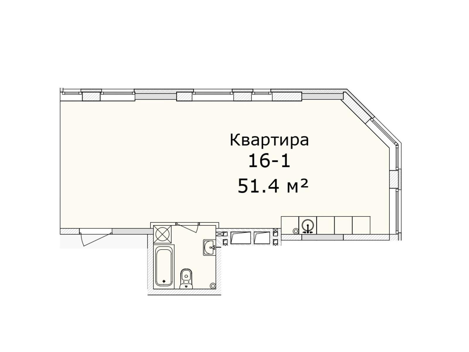 Продажа двухкомнатной квартиры в Днепре, на просп. Слобожанский 29А, район Индустриальный фото 1