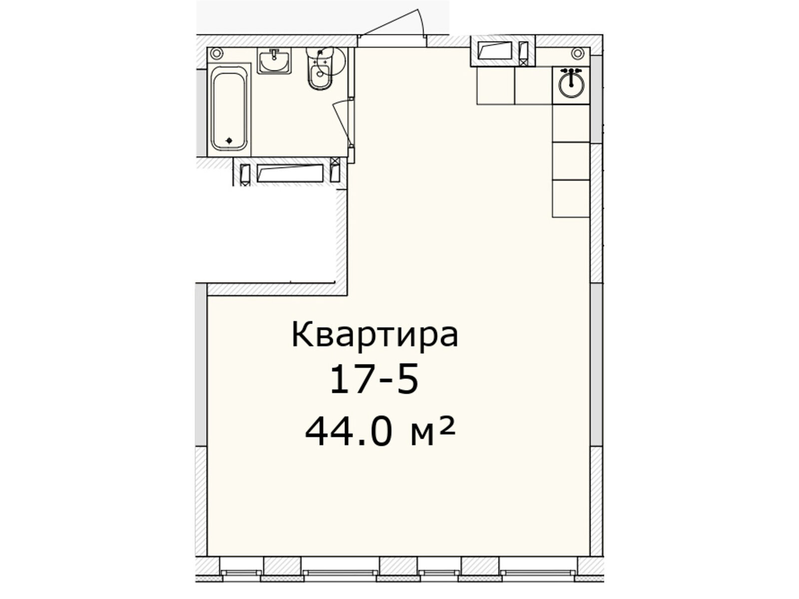 Продаж однокімнатної квартири в Дніпрі, на просп. Слобожанський 29А, фото 1