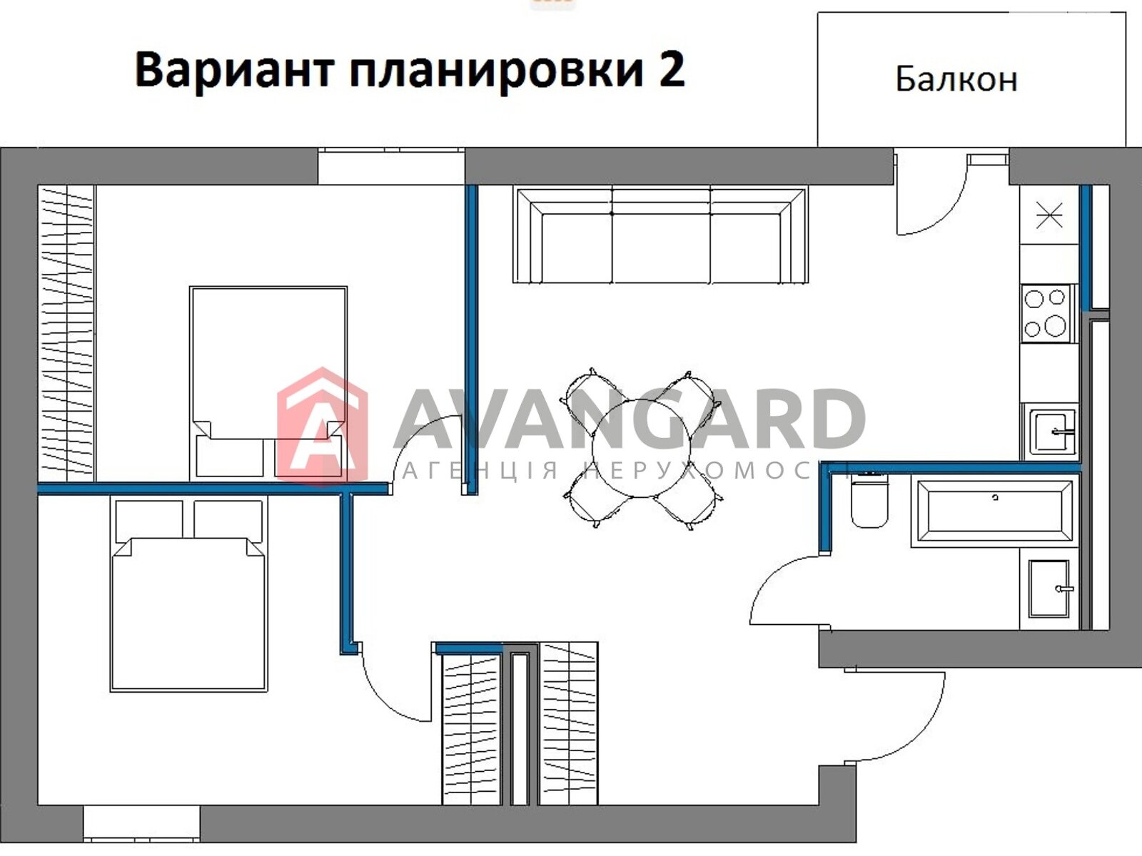 Продажа двухкомнатной квартиры в Днепре, на ул. Гетманская 7, район Индустриальный фото 1