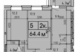 Продажа двухкомнатной квартиры в Днепре, на просп. Мира 11, район Индустриальный фото 2