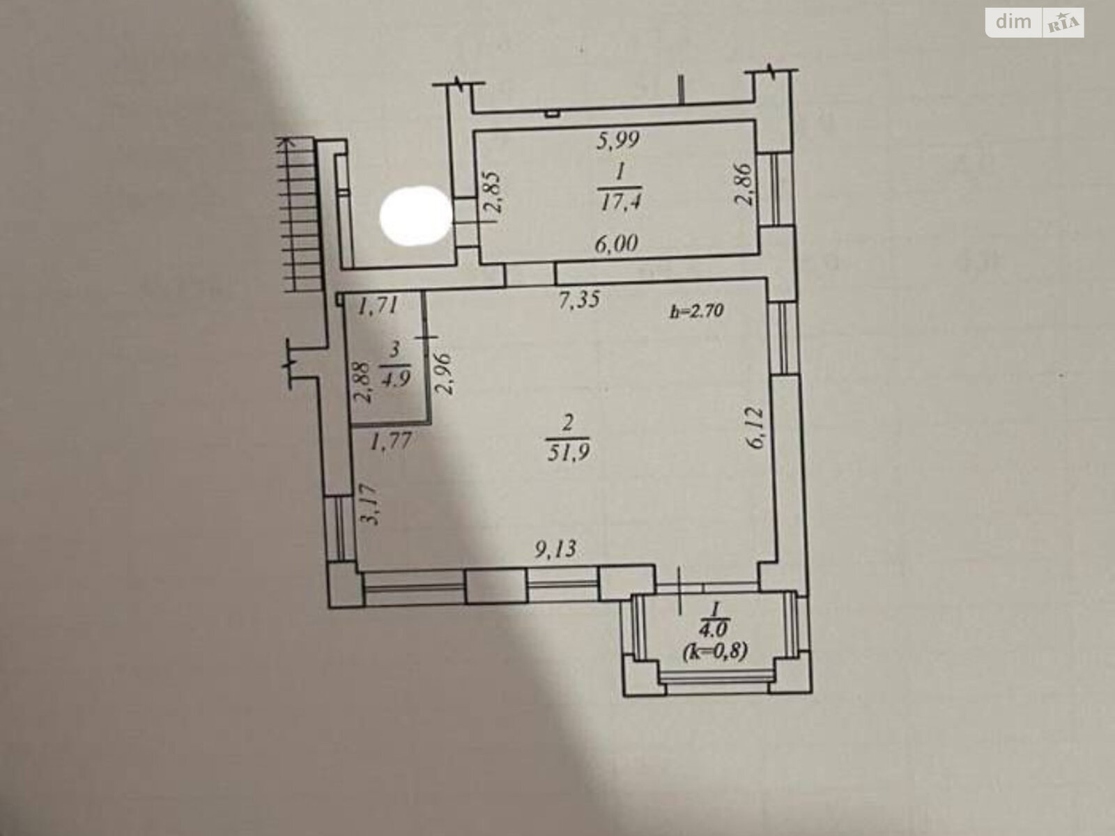 Продажа двухкомнатной квартиры в Днепре, на просп. Мира 2К, район Индустриальный фото 1