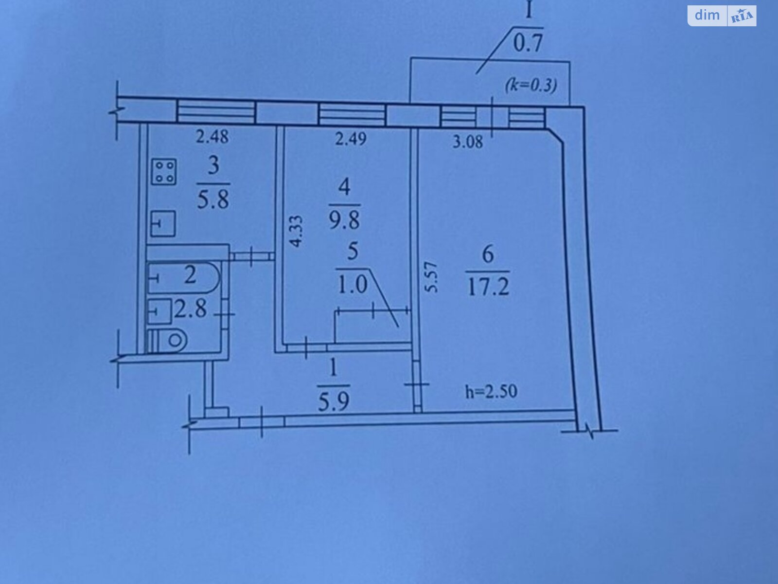 Продажа двухкомнатной квартиры в Днепре, на просп. Петра Калнышевского, район Индустриальный фото 1