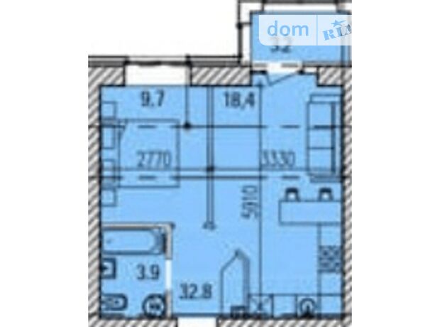Продажа однокомнатной квартиры в Днепре, на просп. Слобожанский район Индустриальный фото 1