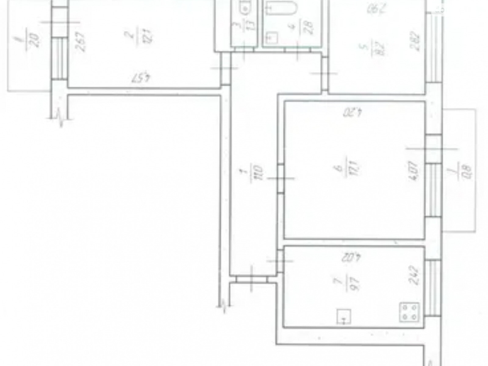 Продажа трехкомнатной квартиры в Днепре, на просп. Мира, район Индустриальный фото 1