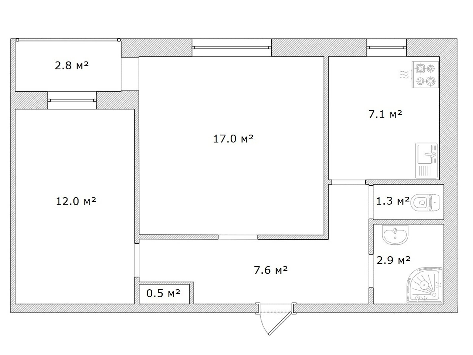 Продажа двухкомнатной квартиры в Днепре, на ул. Макуха Василия, район Калиновая Правда фото 1 Продажа двухкомнатной квартиры в Днепре, на ул. Макуха Василия, район Калиновая Правда фото 1