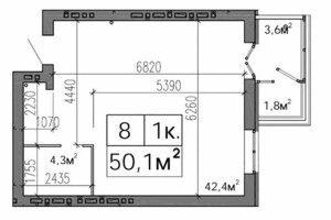 Продажа однокомнатной квартиры в Днепре, на ул. Хмельницкого Богдана 11А, район Косиора фото 2