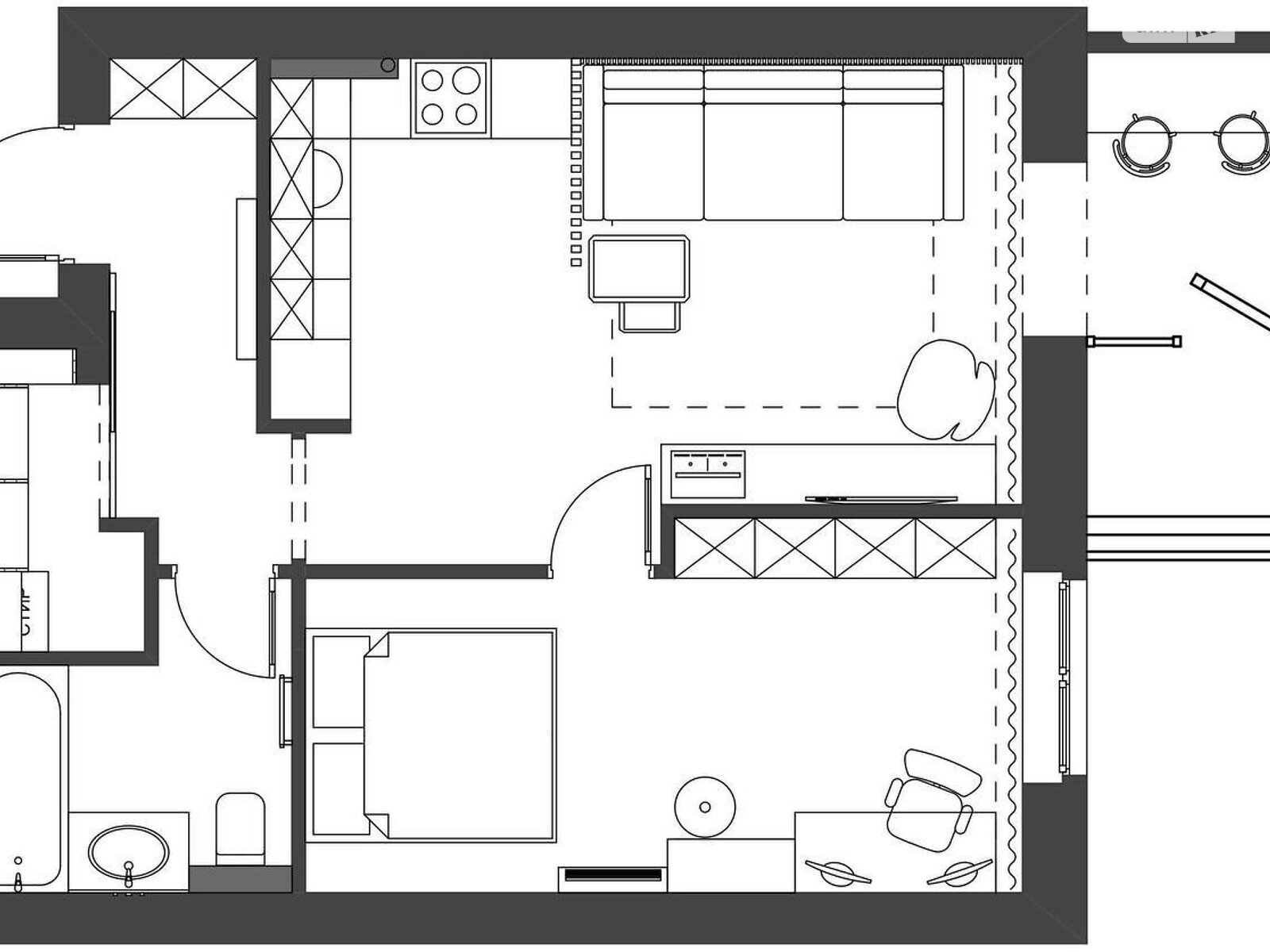 Продажа однокомнатной квартиры в Днепре, на ул. Хмельницкого Богдана 11А, район Косиора фото 1
