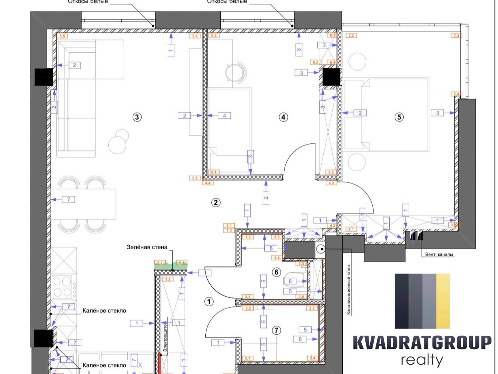 Продаж трикімнатної квартири в Дніпрі, на вул. Кулишівська 36, фото 1